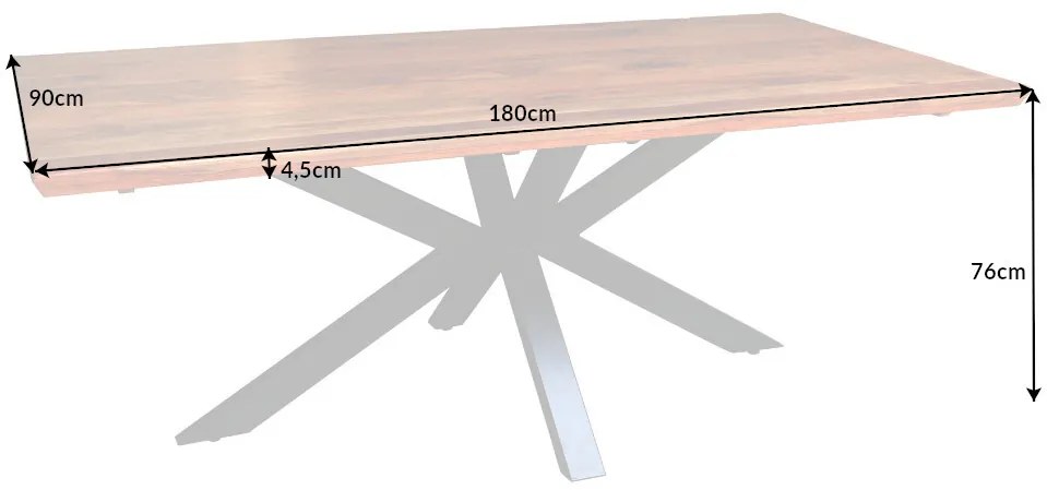 Jedálenský stôl Galaxie II 180cm Sheesham