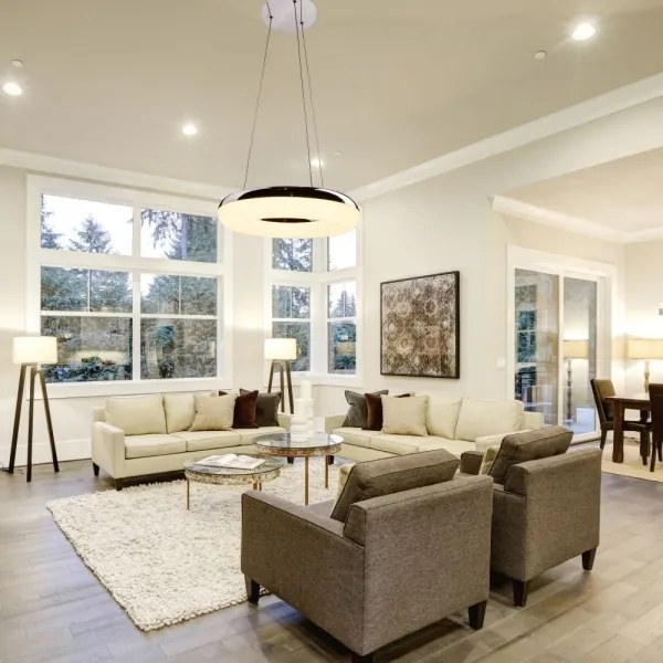 LED Luster na lanku LED/40W/230V 3000K pr. 40 cm lesklý chróm