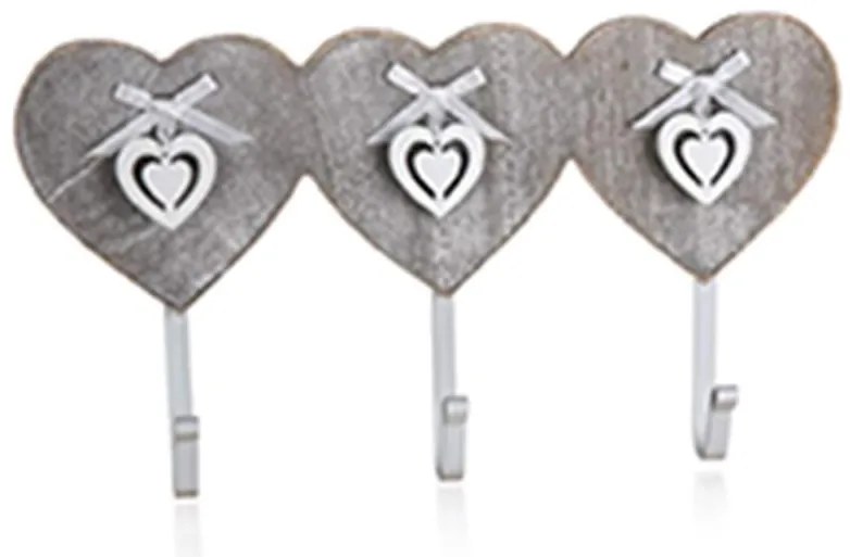 Vešiak 3 Háčiky Sculpture Heart 63917612