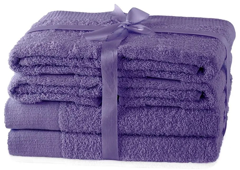 Súprava uterákov AmeliaHome Amary fialová