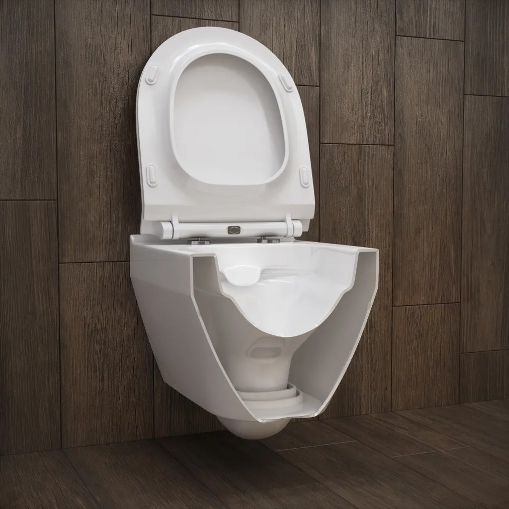 Cersanit Crea WC sedátko ovál duroplast / antibakteriálne, biela, K98-0177