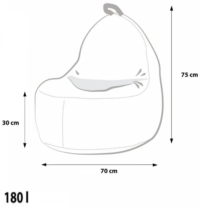 EF4019 Ecopuf Sedací vak Ecopuf - YOKO Modern polyester DG72/NC8