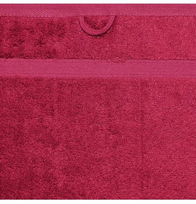 Osuška bambusová bordová 70 x 140 cm EMI