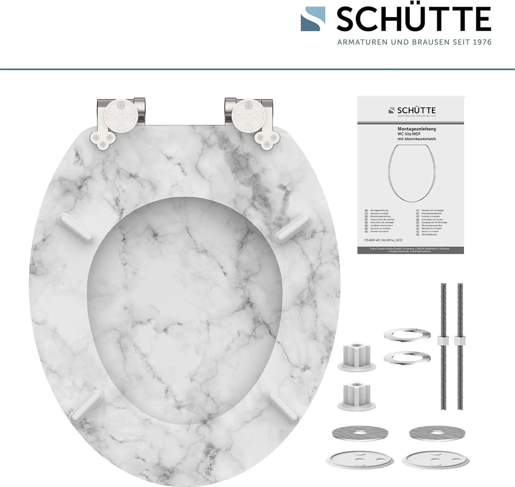 Eisl Sanitär WC sedadlo MDF Soft Close Marmor Stone 80194