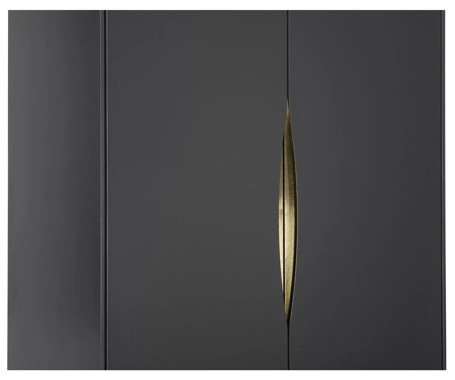 Sivá šatníková skriňa Woodman Kobe