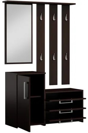 Predsieňová stena so skrinkou na topánky PARIS wenge