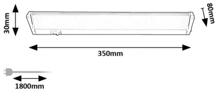 Rabalux 78058 - LED Podlinkové svietidlo EASY LIGHT LED/5W/230V 4000K strieborná