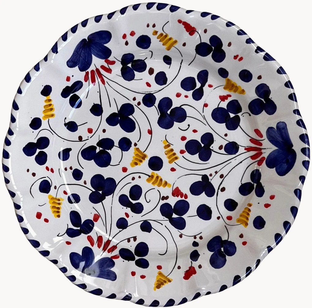 Ručne vyrobený raňajkový tanier Toscana