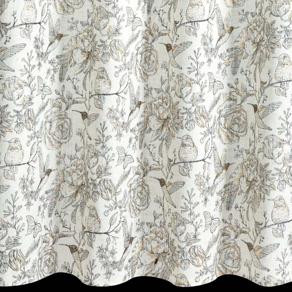 ZATEMŇOVACÍ ZÁVES NA KRÚŽKOCH LUCINA2 140X250 CM VZOROVANÁ