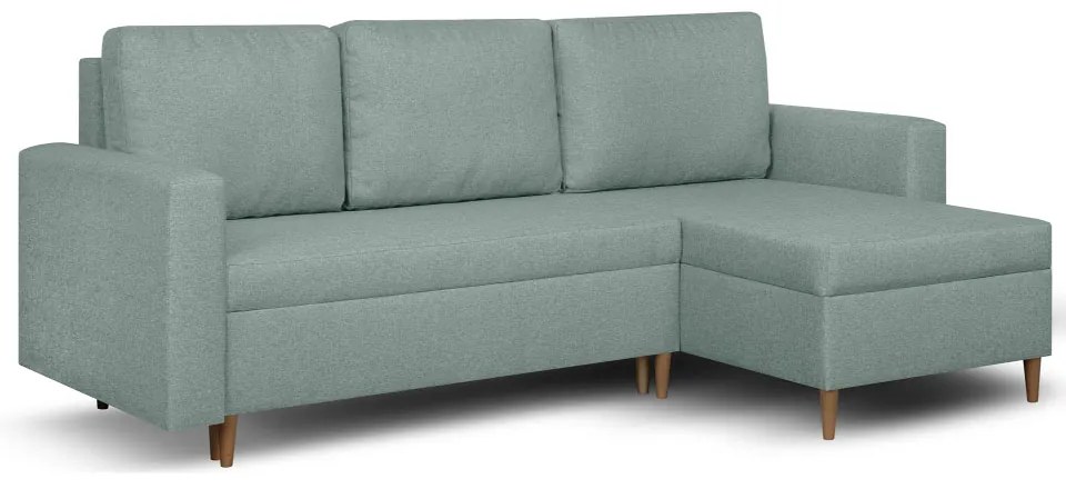 Rozkládací rohová sedací souprava KENO Mentolová