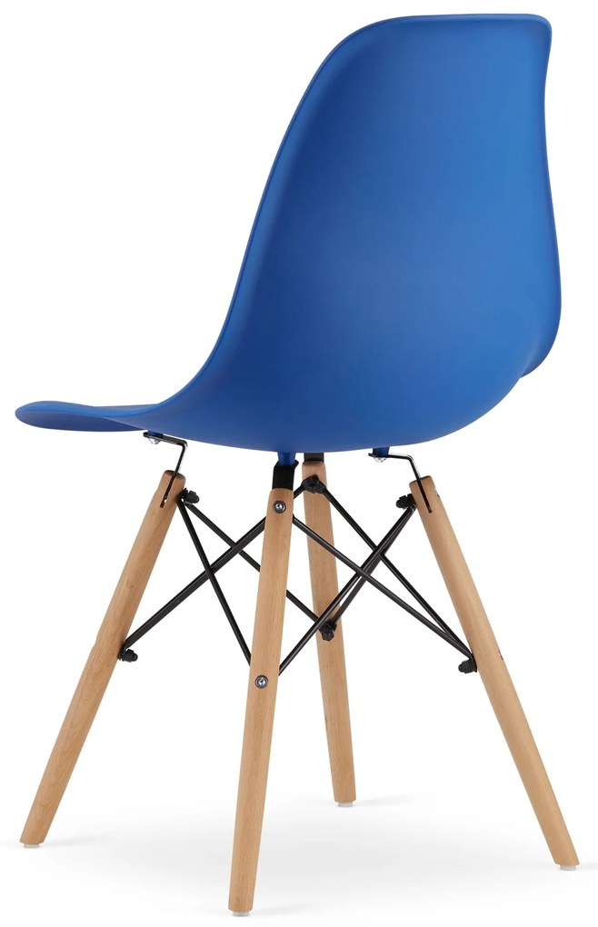 PreHouse Škandinávska stolička modrá - set 4ks