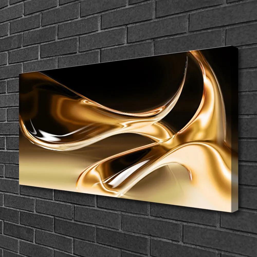 Obraz Canvas Zlato abstrakcia art umenie 125x50 cm