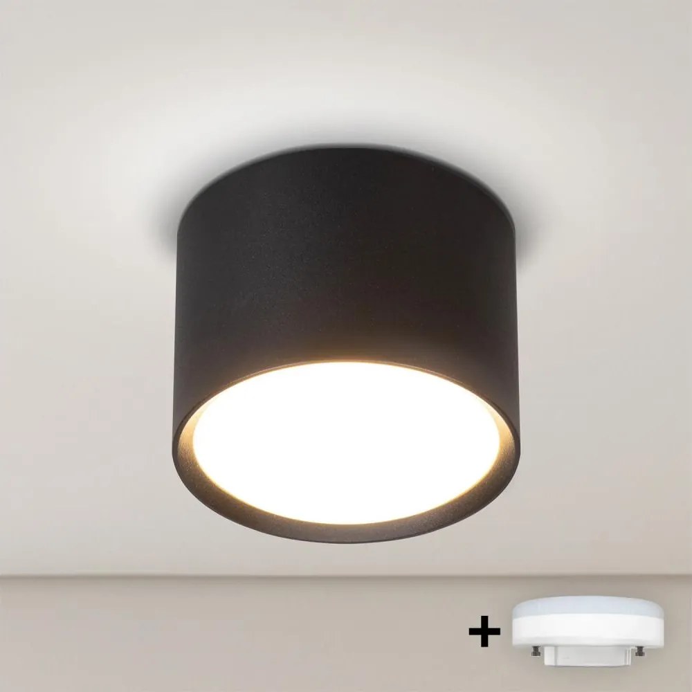 BRILAGI - LED RGB stmievateľné bodové svietidlo SMOOTH 1xGX53/14W/230V 60x82 mm Wi-Fi Tuya čierna