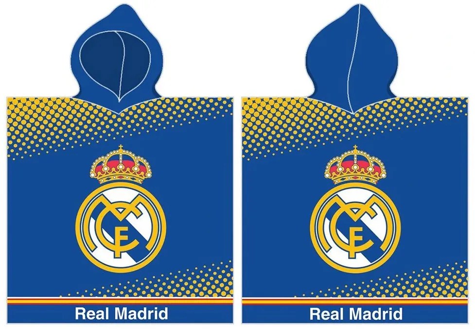 Carbotex Detské pončo 55x110 cm - Real Madrid Fly Better