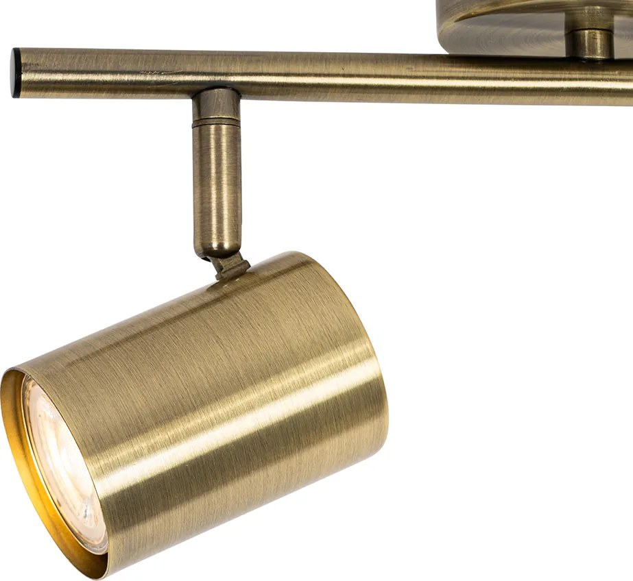 Moderný bodový reflektor bronzový sklápateľný 2-svetlo - Jeana