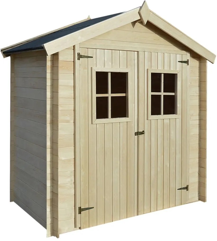 Záhradný drevený domček/dreváreň/kôlňa - 2x1 m, 19 mm