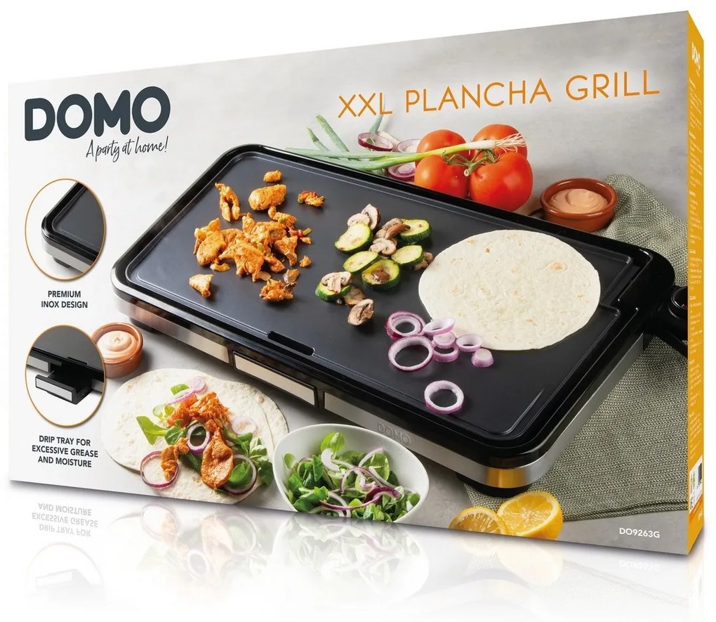 DOMO DO9263G stolný elektrický gril Plancha XXL