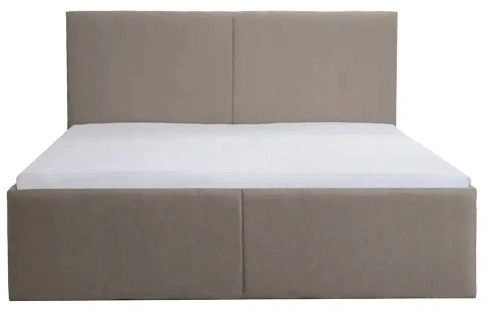 Čalúnená posteľ s úložným priestorom KARL 160 x 200 cm Tmavošedá