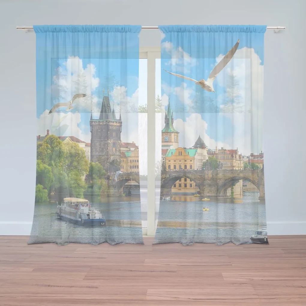 Sablio Záclony Praha Karlov most 2: 2ks 150x250cm