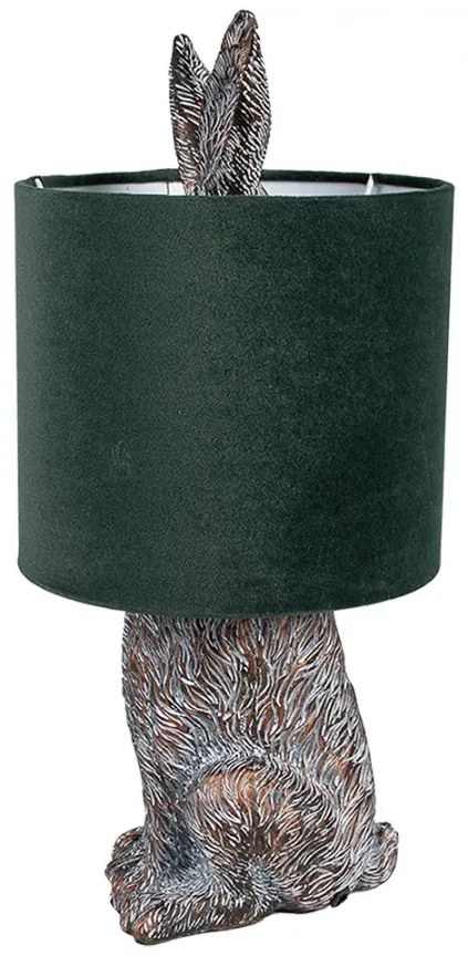 Brown & Green RABBIT Easter svietidlo