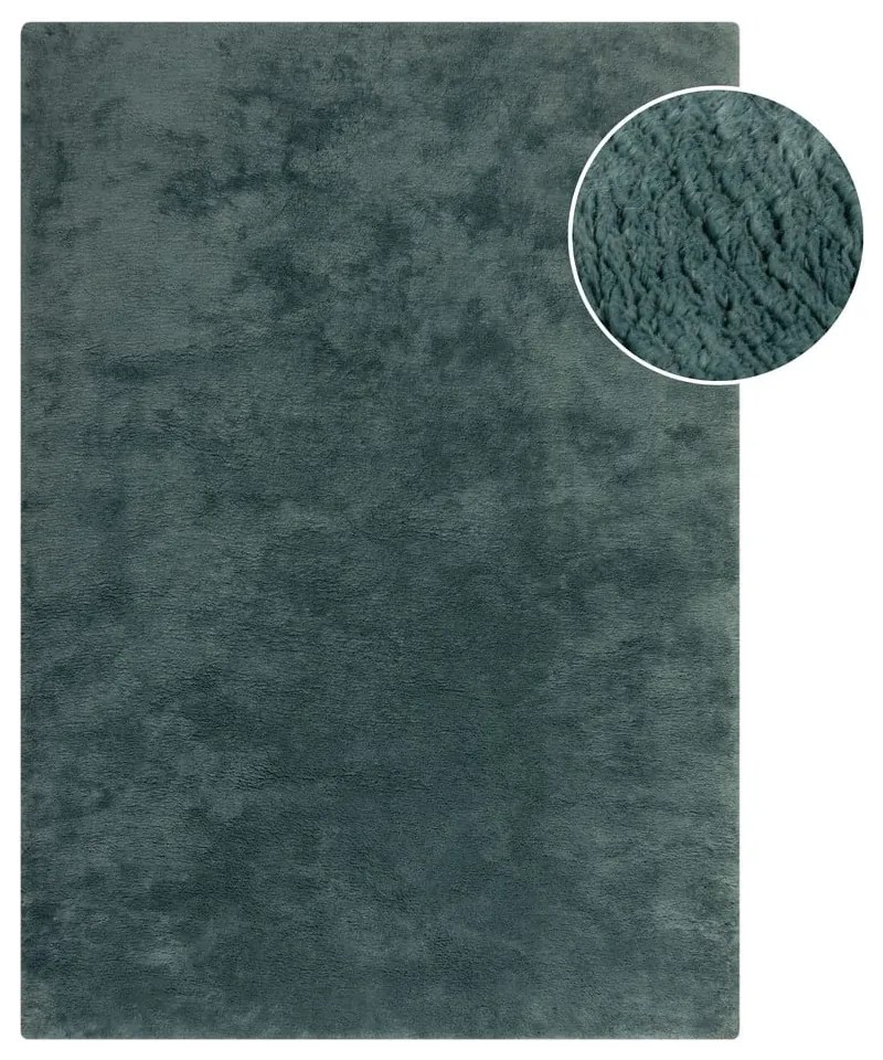 Syntetická kožušina v petrolejovej farbe 200x290 cm Faroe Wool Look Fur – Flair Rugs