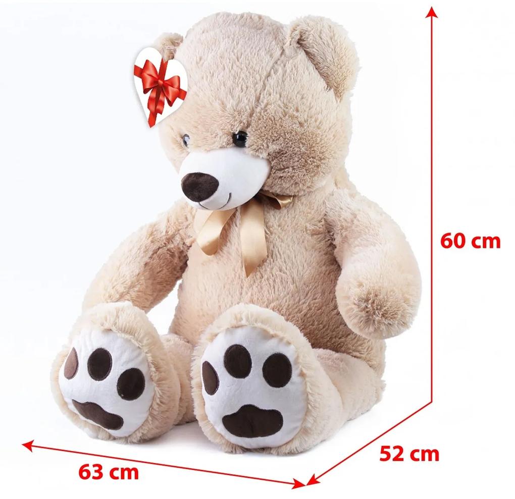 Rappa Veľký plyšový medveď Fido s visačkou, 100 cm