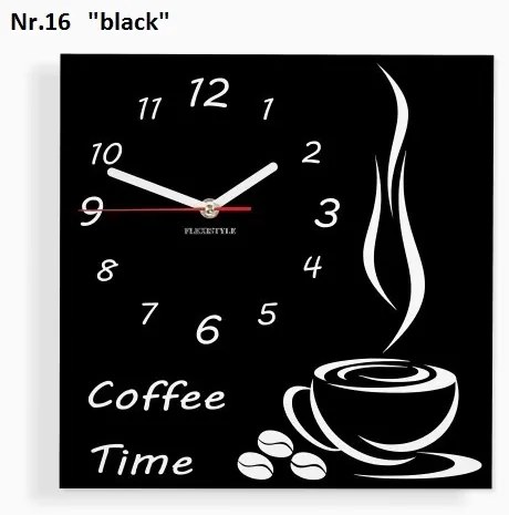 Coffee Time nástenné kuchynské hodiny vanilla-ecru
