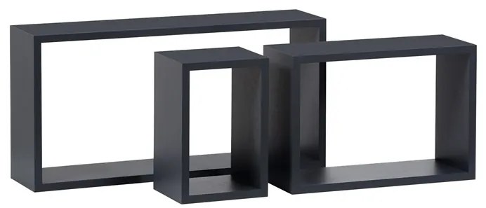 Autronic BONTEC Polička, mdf, čierna, P-009 BK Farba: Šedá