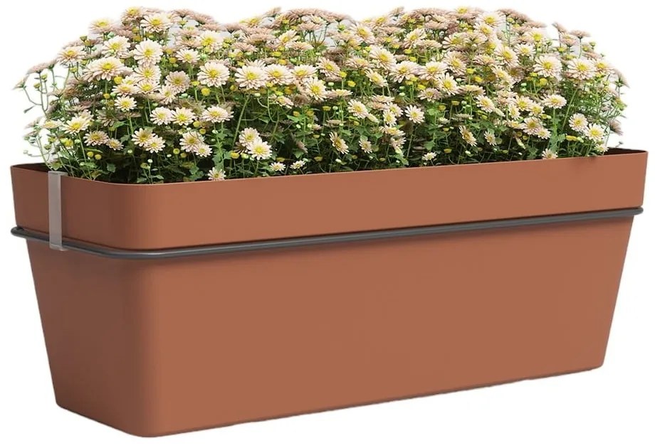 Závesný samozavlažovací kvetináč z recyklovaného plastu 50 cm Capri – Artevasi