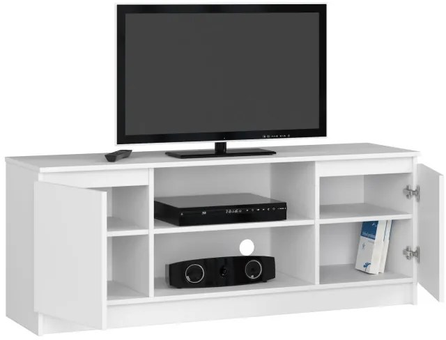 Stolík pod TV RTV 140 2D 1P biely