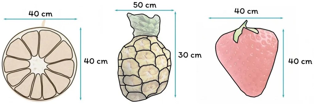 Dekoratívny vankúš - ovocie