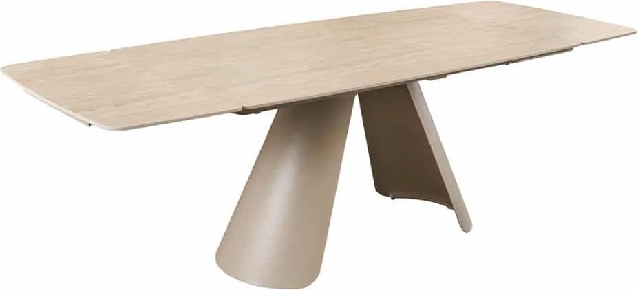 Rozkladací keramický jedálenský stôl Belinda 160-240 cm béžový