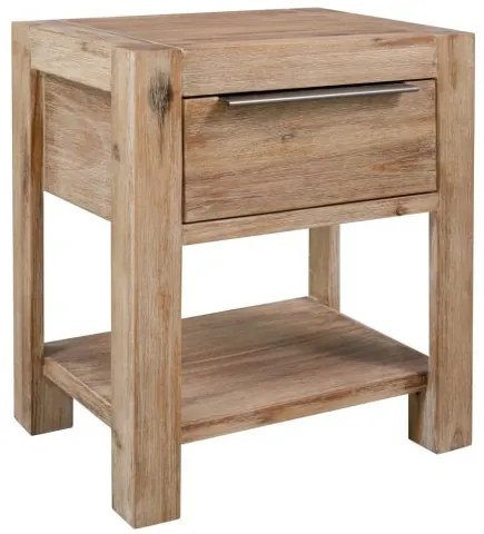 vidaXL Nočné stolíky so zásuvkami 2ks 40x30x48 cm masívne akáciové drevo-