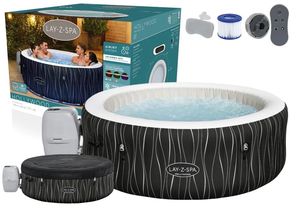 Nafukovacia vírivka SPA 196 x 66 cm Bestway 60059
