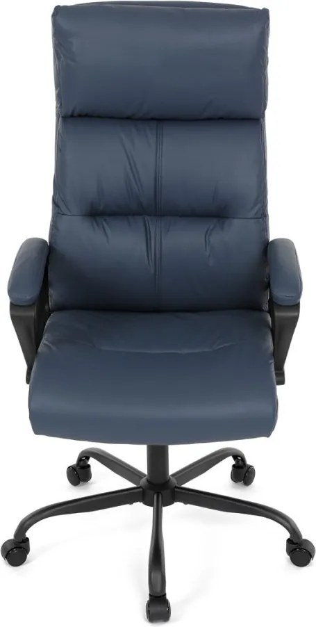 Kancelárske kreslo PEDRO — ekokoža, modrá