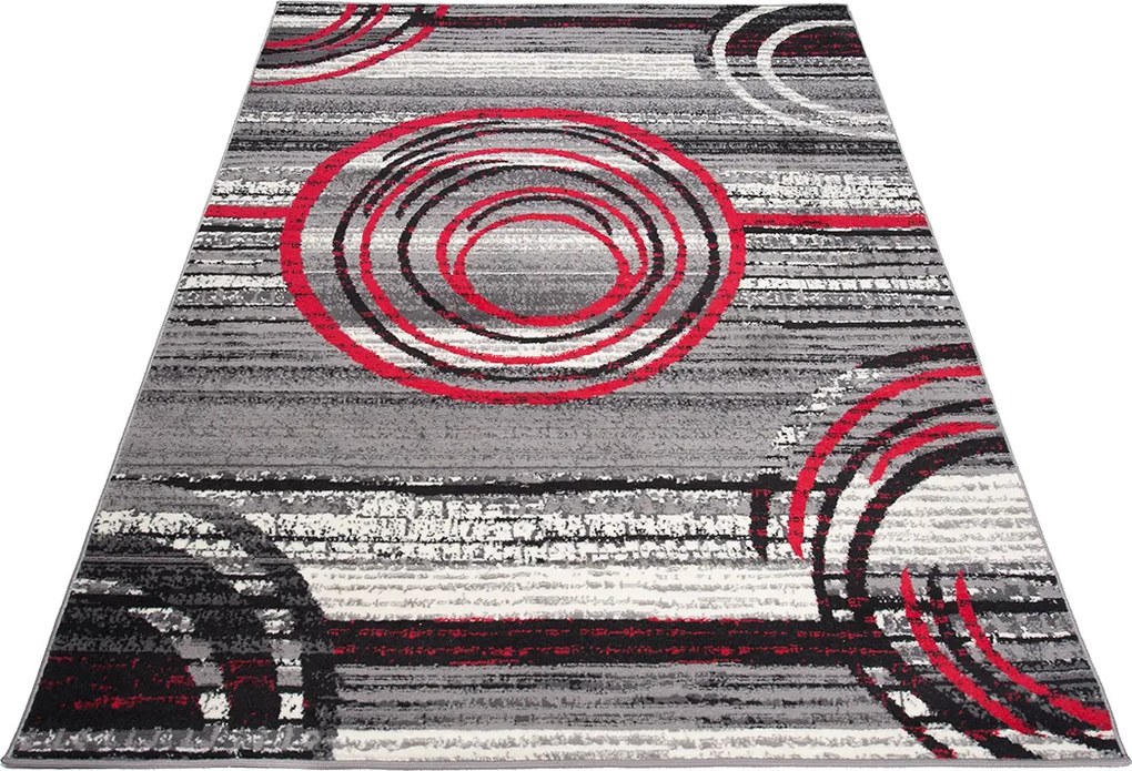 TA Koberec D325A GRAY CHEAP PP CRM Sivý Obdĺžnikový Rozmer: 140x200 cm