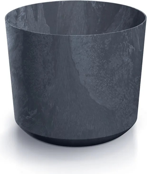 Kvetináč TUBOS BETON EFFECT antracitová matná