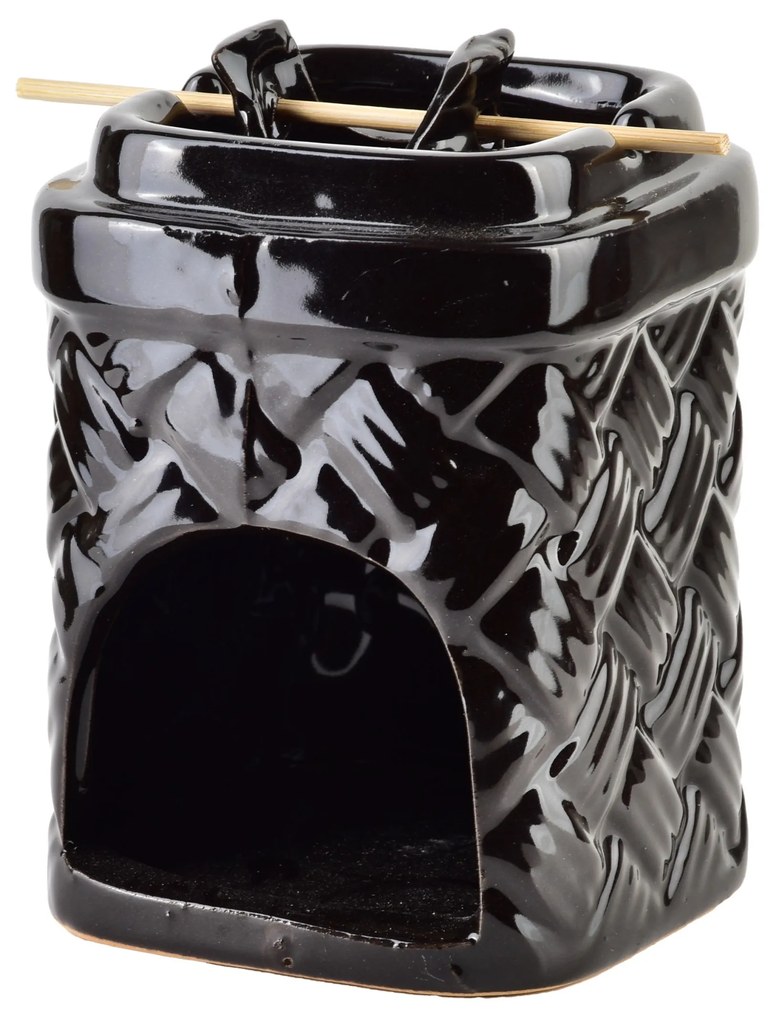 Aroma lampa ARVEN 12 cm čierna