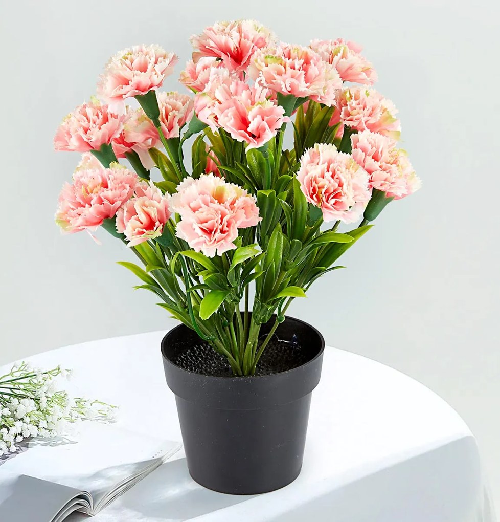 Die moderne Hausfrau Umelá kvetina Karafiát, ružový