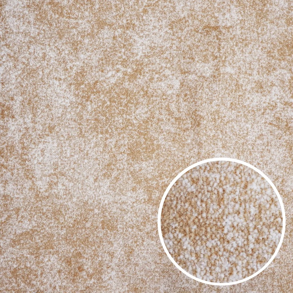 Metrážny koberec Milano 64 žltý, na mieru, šíře 4m,5m, žltá, filc, detská izba, Spoltex