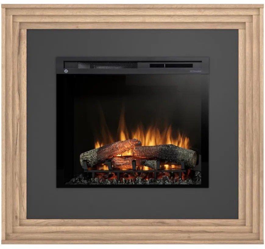 Elektrický krb Katra 28 dub/čierny