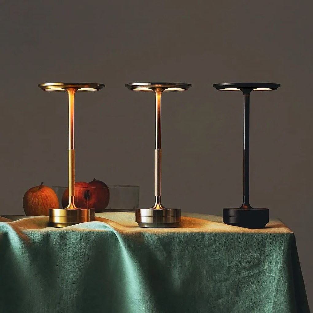 Toolight Toolight, bezdrôtová USB dotyková nočná lampa APP1371-T, čierna matná, OSW-08635