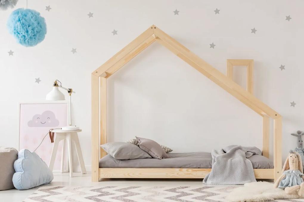 Detská posteľ domček Clasic s komínom rozměr lůžka: 80 x 180 cm