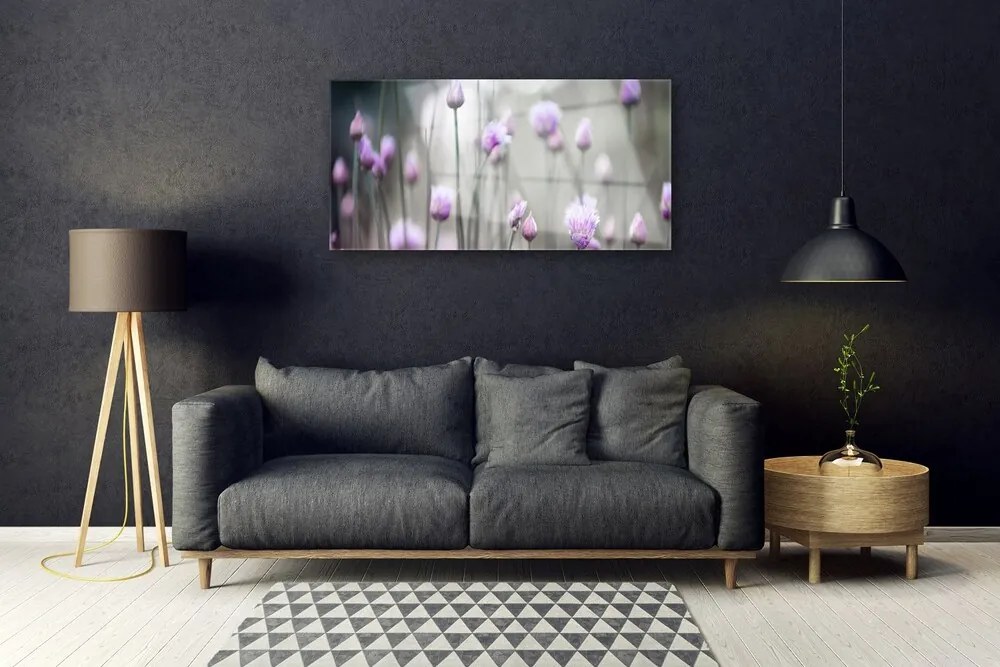 Skleneny obraz Poľné kvety lúka príroda 140x70 cm