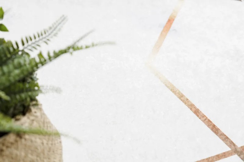 Dywany Łuszczów, Kusový koberec ANDRE Marble 1220, 80x150, biela, chodba / predsieň