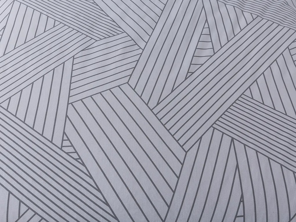 XPOSE® Bavlnené obliečky DARA na dve postele - sive