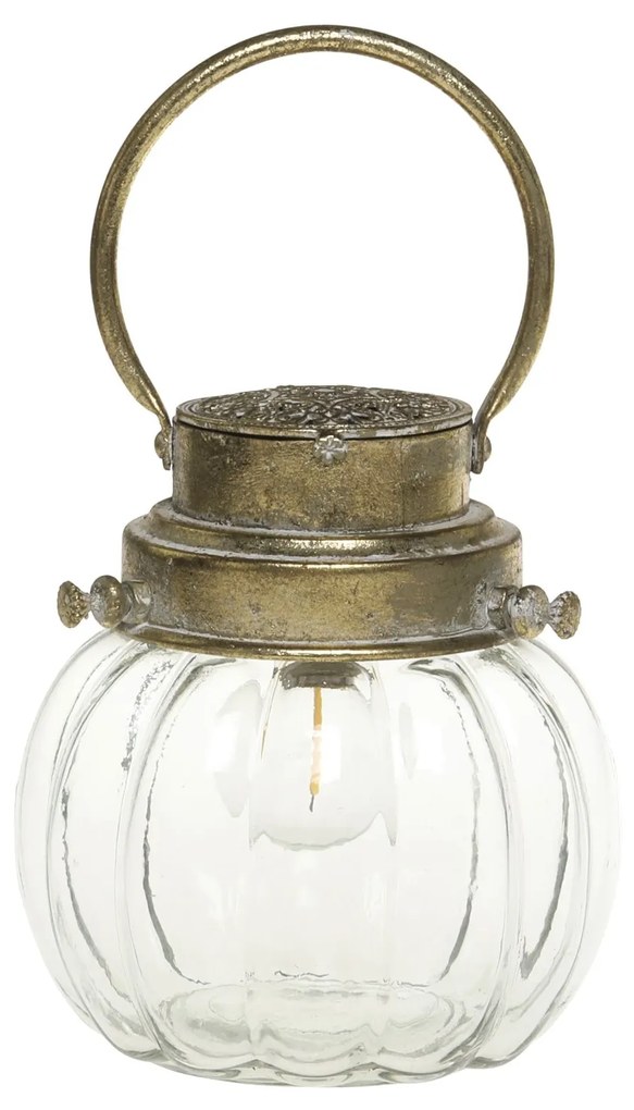 Chic Antique Lampáš s časovačom Antique Brass 25,5 cm