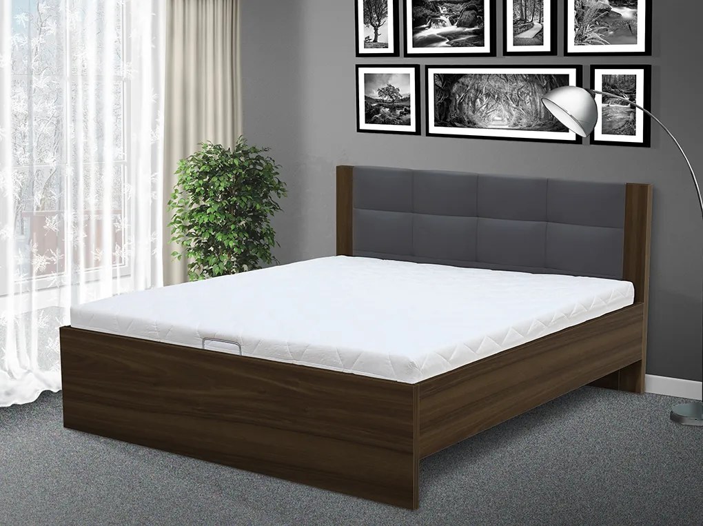 Štýlová posteľ Markéta 160 farebné prevedenie: antracit/sivá