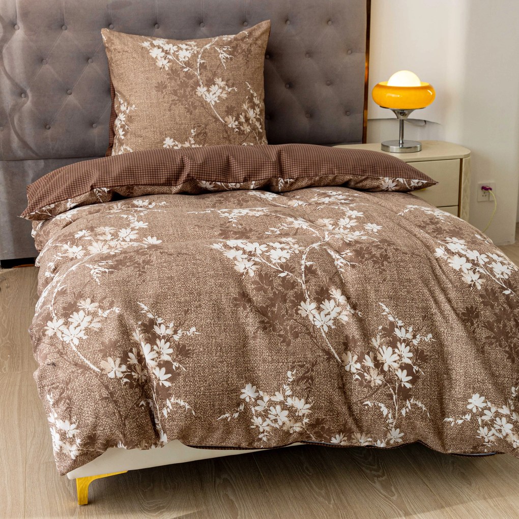 Mikroflanelové obliečky BRONIVA hnedé Rozmer obliečky: 70 x 90 cm | 140 x 200 cm