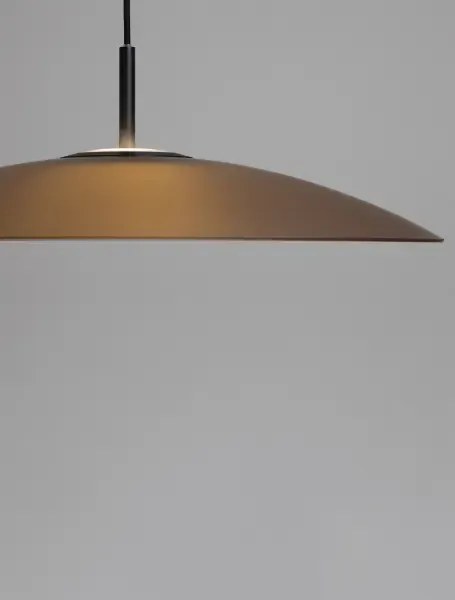 LED čierno-moca hnedý moderný luster Polifemo 60